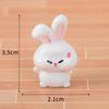 8 шт. светящийся мини-кролик орнамент мультяшный кролик фигурка микро пейзаж автомобиль интерьер настольное украшение