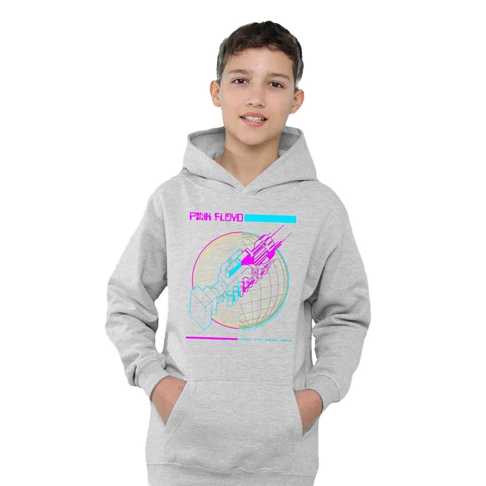 Pink Floyd Childrens/Kids Wish You Were Here Grid Pull Over Hoodie