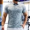 Футболка для тренировки мышц, мужская, для бега в спортзале, с коротким рукавом, мужская, для езды на велосипеде, толстовка, мужская, эластичная, быстросохнущая, спортивная рубашка
