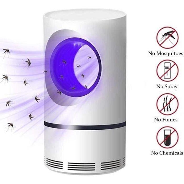 Lampe Anti-Insecte - LED Zapper - Tueur de Moustique - 5W - Blanc - 13x13x22.8cm