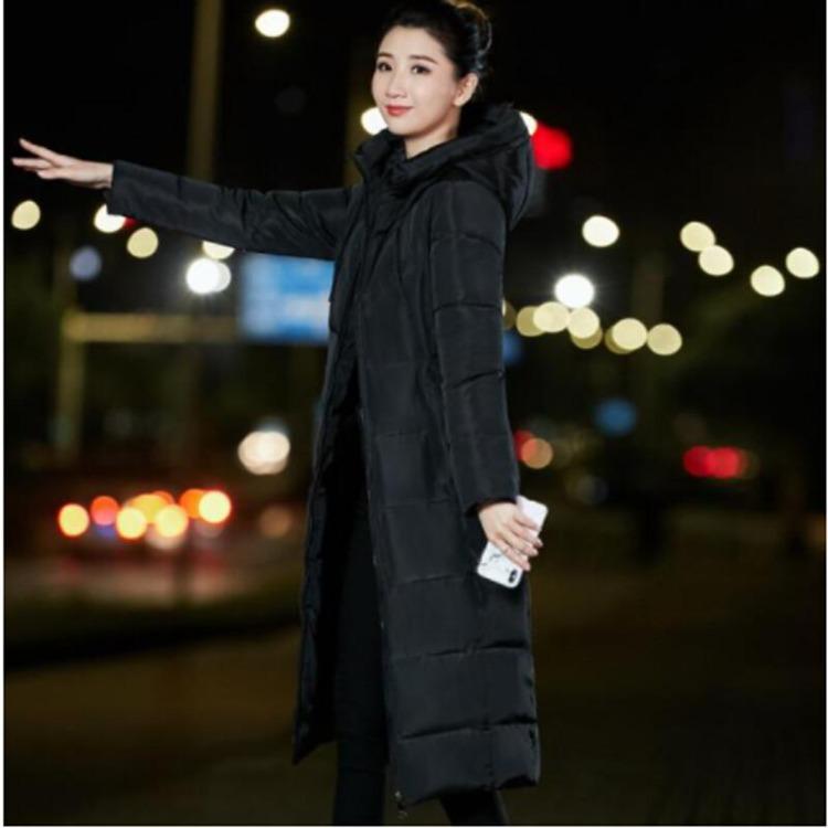Women's Down Coats - Winter Warmer Women Puffer Coat Long Hooded Padded Quilted Parka Jacket Outerwear