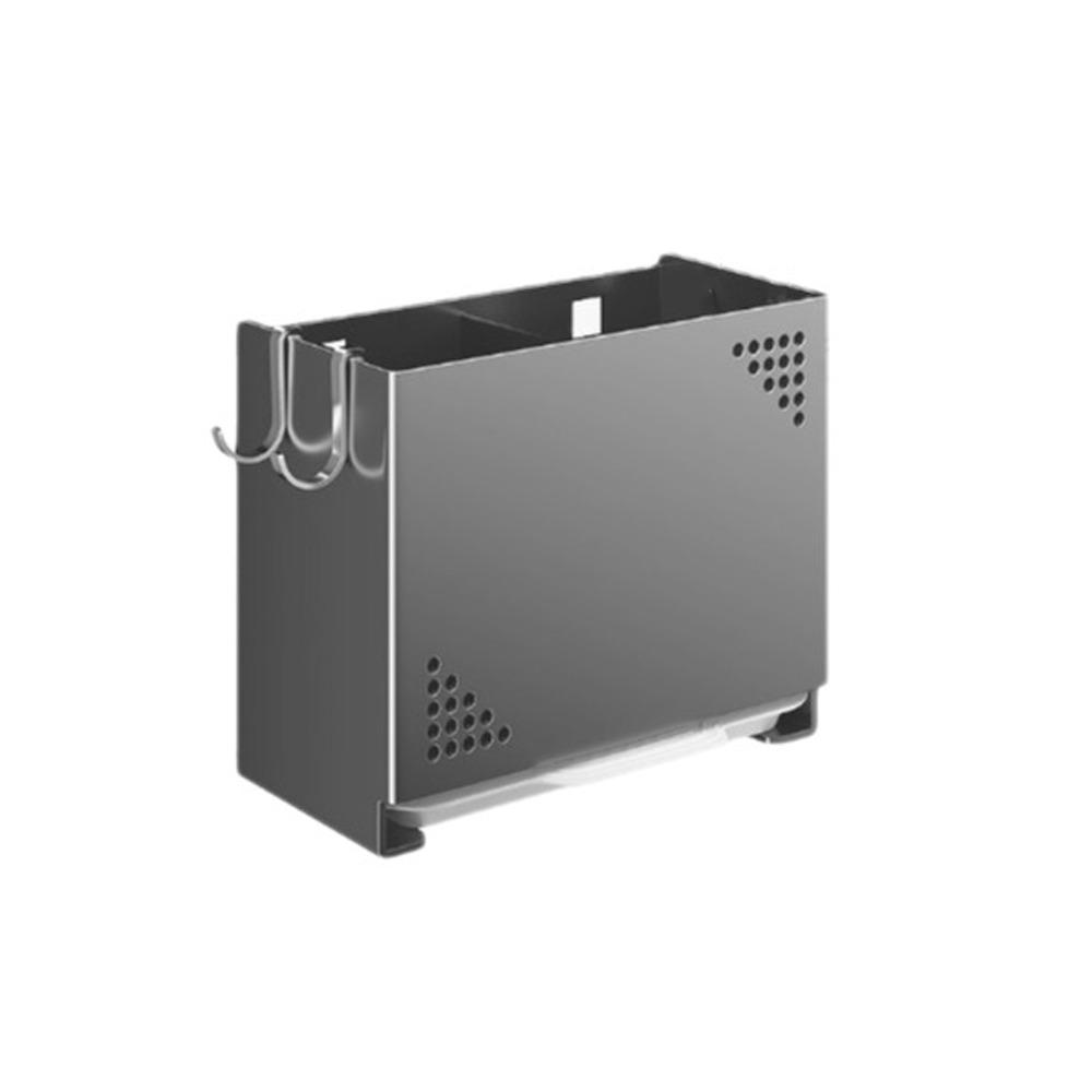 Wall Mounted Chopsticks Storage Box Carbon Steel Chopsticks Cage Cutlery Drying Basket  for Kitchen