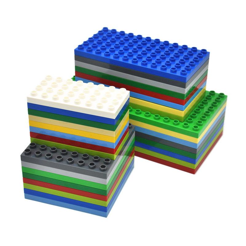 Большие строительные блоки Базовая пластина Совместимая Оригинальная плата для соединения частиц Кирпичные детали Сборные Развивающие детские игрушки