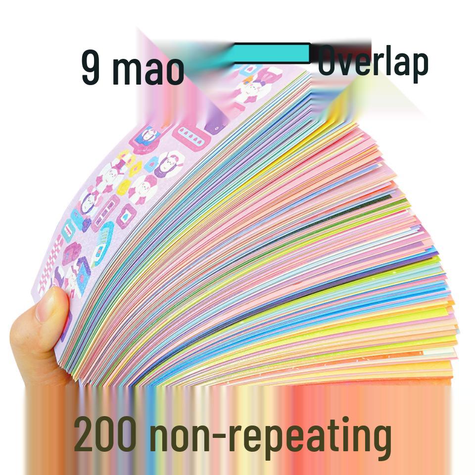 Guka Laser Sticker Set for Girls: Unique, Random Designs