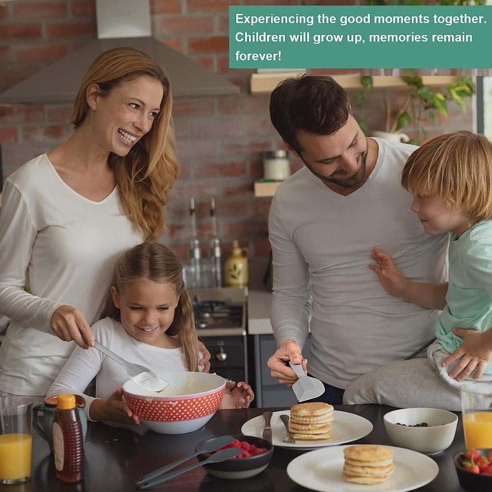 Набор силиконовых лопаток 1/4 шт. термостойких 2 маленьких и 2 больших резиновых лопатки Кухня