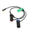 Аудиокабель HangTon Rode Wireless GO II для микрофона Sony FX9, звукового микшера, рекордера, на двойной XLR 3-контактный 2-канальный низкопрофильный 50 см - 3,5 мм 1/8"