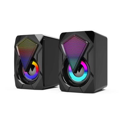 X2 RGB проводные мини-мультимедийные компьютерные колонки для настольных компьютеров и ноутбуков