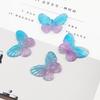 200Pcs Acrylic Butterfly Gradual Color Beads for DIY Jewelry Making Findings