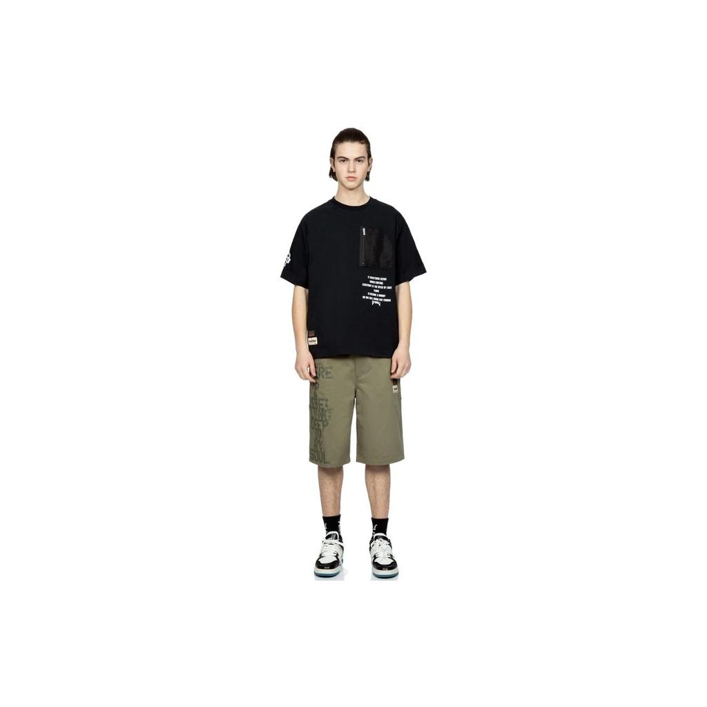 Evisu Мужская футболка с круглым вырезом и мультяшным узором в виде букв, свободная, с коротким рукавом, топ 2ESHTM3TS501LFCT