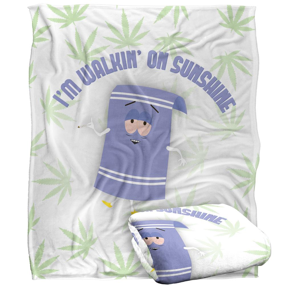 South Park Dirty Stoned Silky Stone Towelie Supersoft Blanket