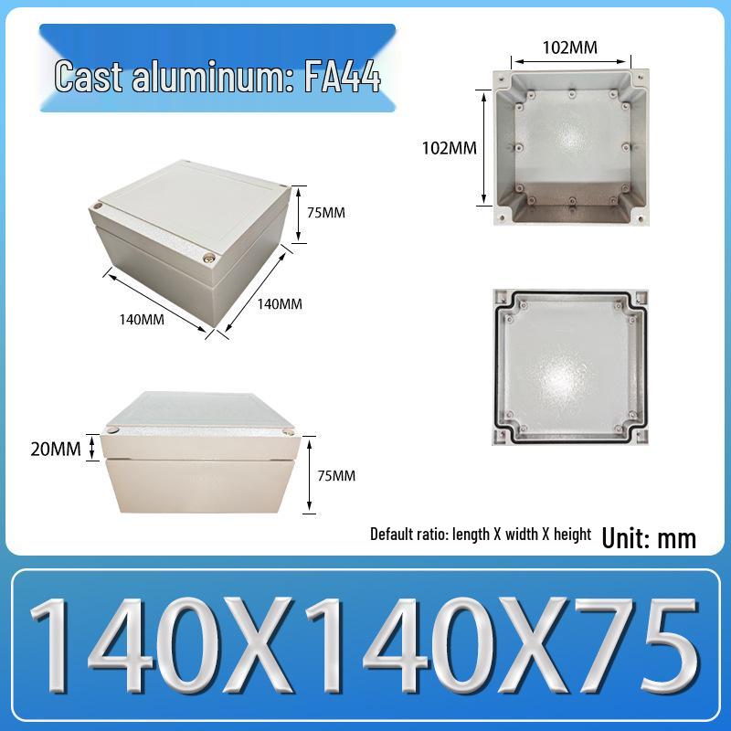 IP66 Outdoor Explosion-Proof Waterproof Aluminum Junction Box with Customizable Terminal Button Holes