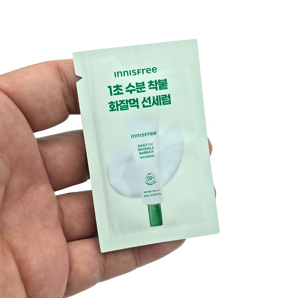 60 шт./60 мл_[INNISFREE] Ежедневная невидимая защитная сыворотка от солнца UV Invisible Barrier Sun Serum 1 мл (Образец Саше) (SPF50 + / PA ++++)