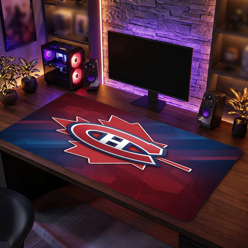 Коврик для мыши с узором Montreal Canadiens Анти?Нескользящий резиновый коврик для стола для игр, работы, украшение рабочего стола
