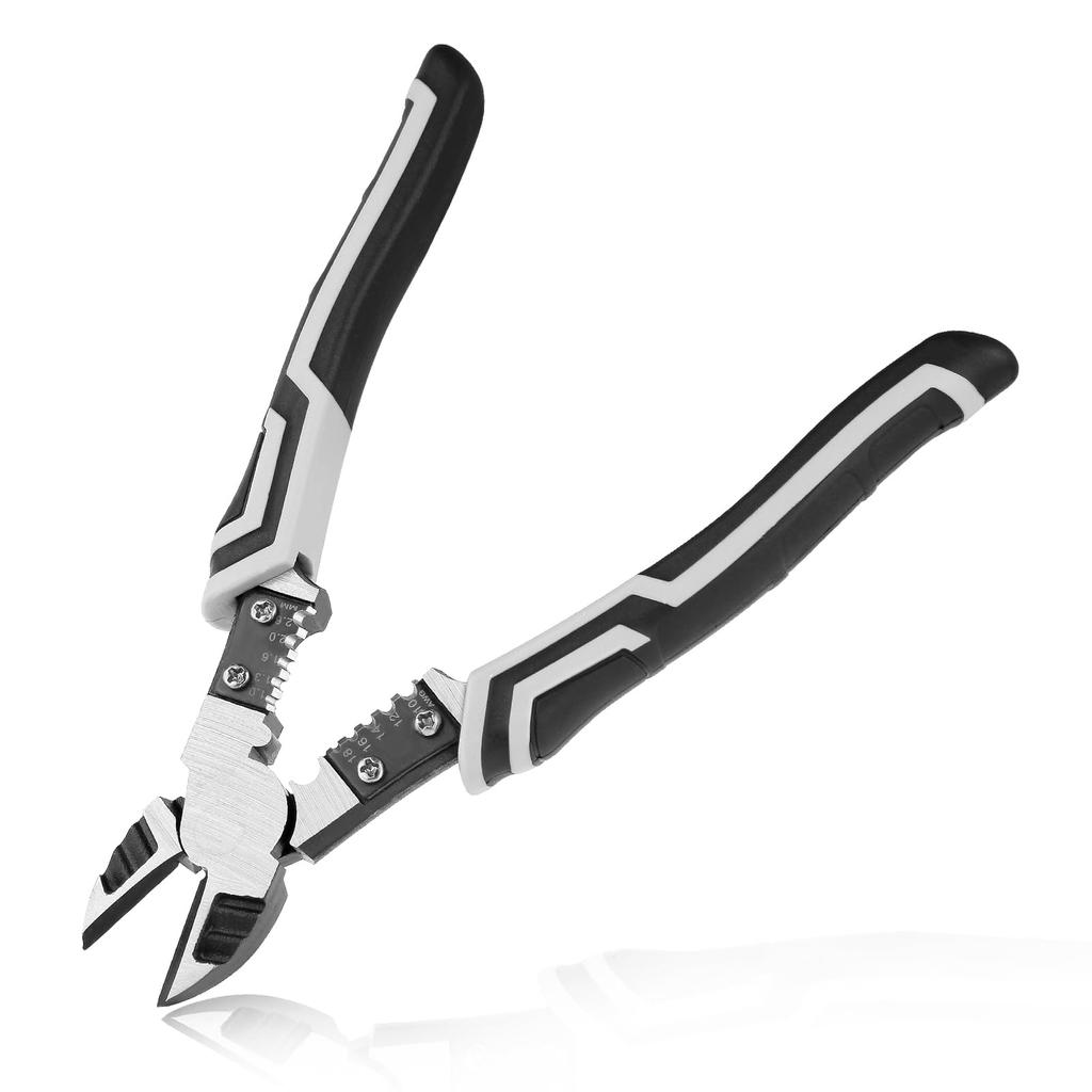 LEONTOOL Precision Power Nippers for Professional Precision Crimping Crimping Cable High with Wire and Cutting 196mm Overall Professional Grade for
