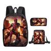 Student Deadpool 3pcs School Bag Backpack Lunch Bags Pencil Case Kids Gifts