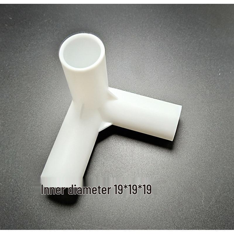 Square Top Mosquito Net Triangle Connector, Four-Way Bracket, and Three-Way Plastic Joint for Clothes, Shoes, and Cabinets.