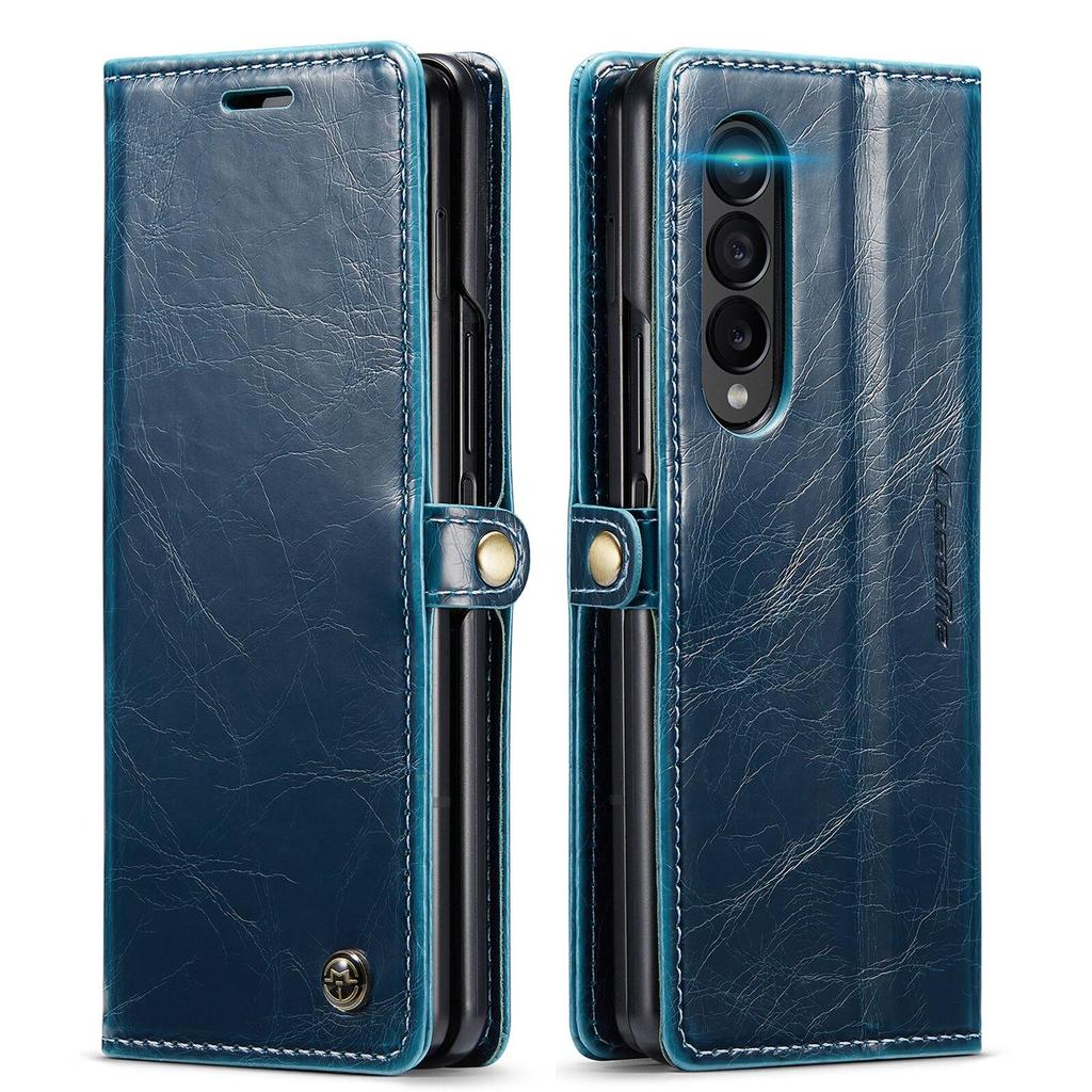 Кожаный чехол-кошелек в стиле ретро для Samsung Galaxy Z Fold 4 3 5 GZ Flip 3 4 5, роскошный магнитный держатель для карт, универсальный защитный чехол-бумажник для телефона