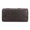 Coach Rowan 27 Classic Monogram Zip Closure Ski Patch Decor Canvas And Leather Shoulder Crossbody Tote Bag Large Women handbags Dark-Brown CE592-IMOSN