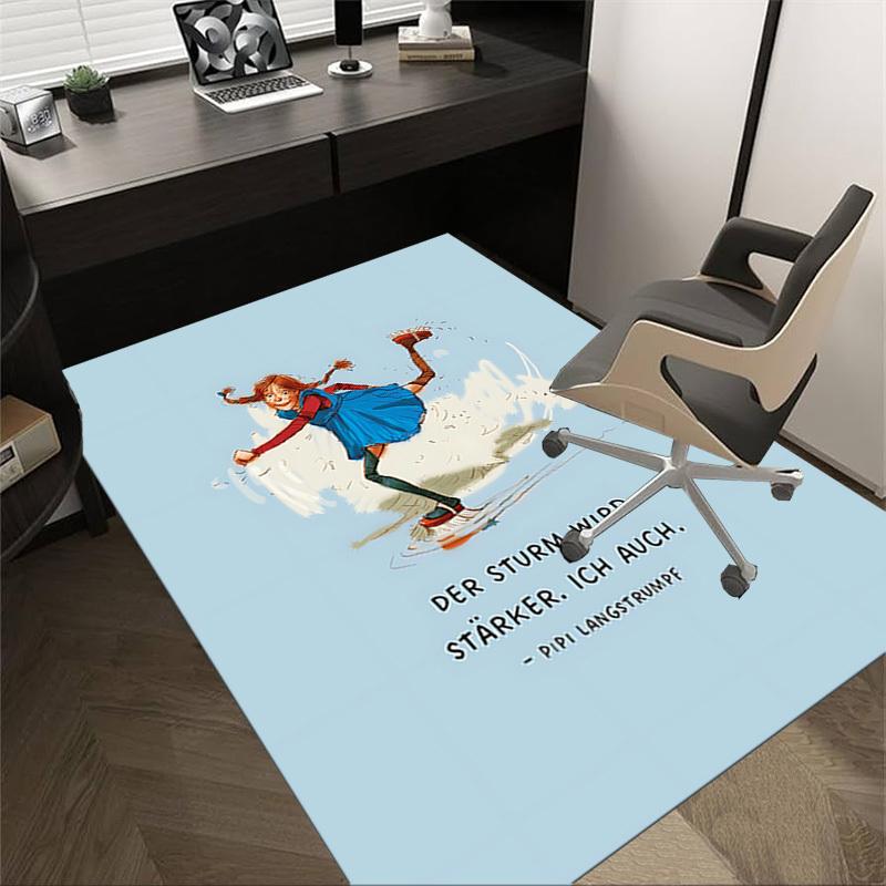 1PC Pippi Langstrumpf storm Extra Large Non Slip Floor carpet, Office, family, bedroom, Studio Large Area Rug Indoor Rugs