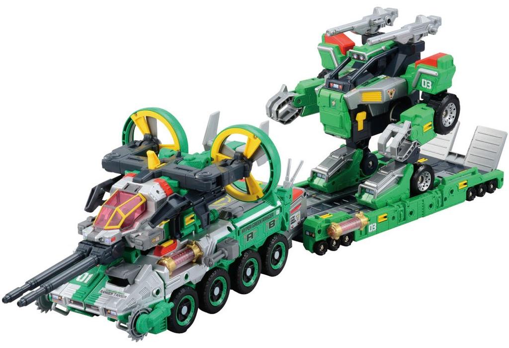 Tomica Hyper Green Ranger 3 Ranger Trailer first edition No. (with bonus)