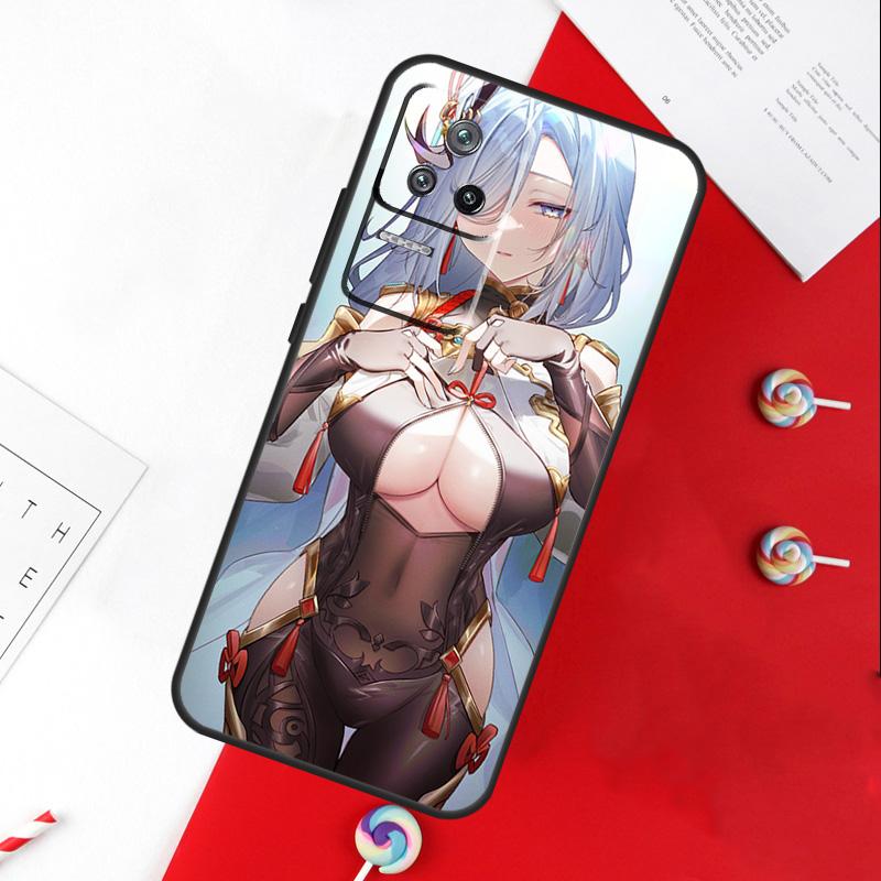 Чехол Genshin Anime Shenhe для Xiaomi 13 12 Lite 12X 11T 12T Pro Чехол для POCO F5 X5 X3 Pro X4 F4 GT F3 C40 M5s