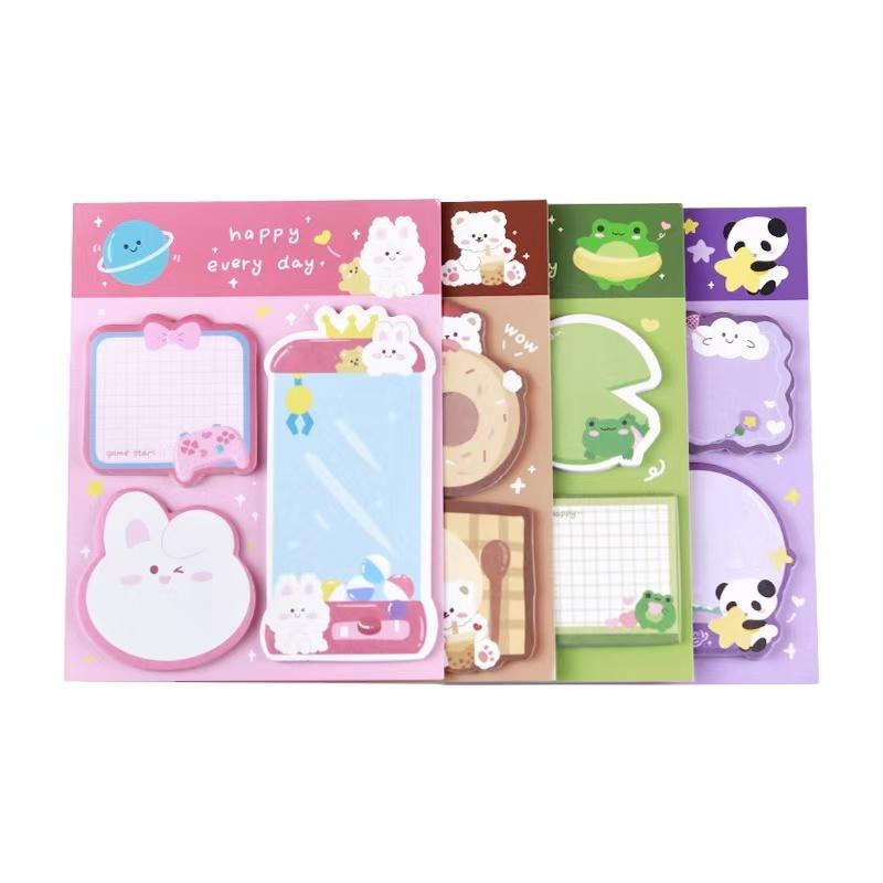 Office School Supplies Cute Style Note Ins High Girl Heart Animal Panda Bread Bear N Times Sticker Can Be Pasted Paper Kawai