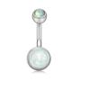 Belly Button Ring Jewelry Piercing Fashion 316L Surgical Steel Sexy 1Pc Charming Cubic Zirconia Double Round  Unique