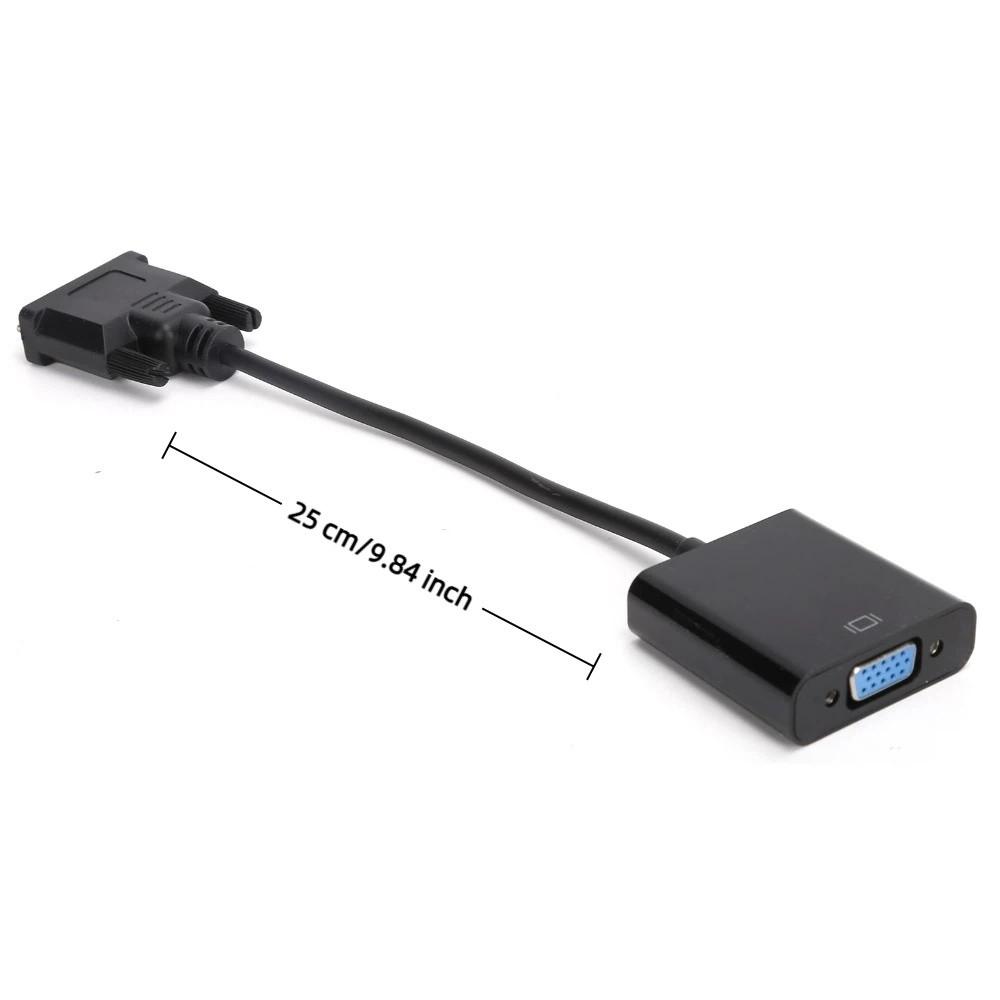 DVI 24+1 на VGA DVI-D на VGA Адаптер Штекер и Играй Кабель-конвертер для Настольного Компьютера Планшета