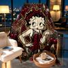 Betty Boop Print Blanket - Soft & Comfortable, for Bedroom, Travel, Sofa, Home Decoration - Birthday Christmas Gift for Friend