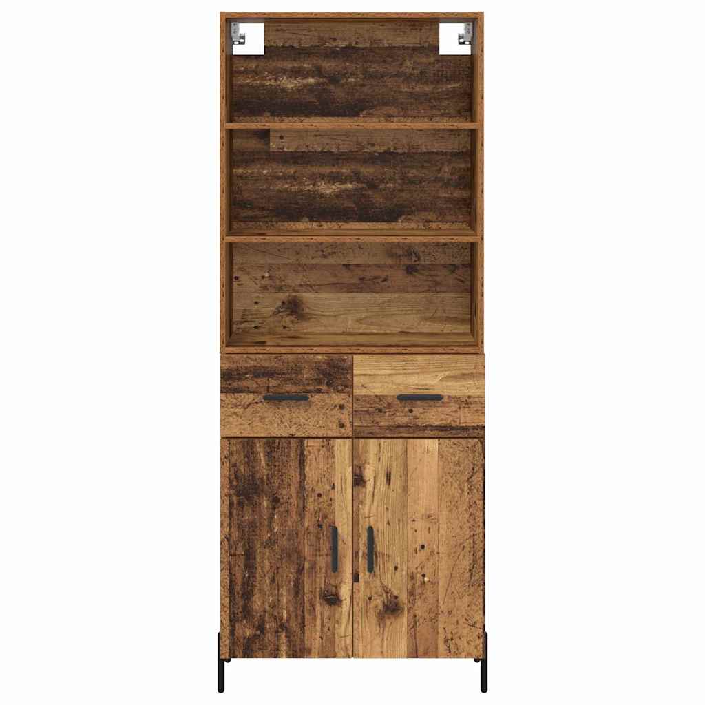 Highboard Reclaimed Wood 69.5 x 32.5 x 180 cm Particleboard