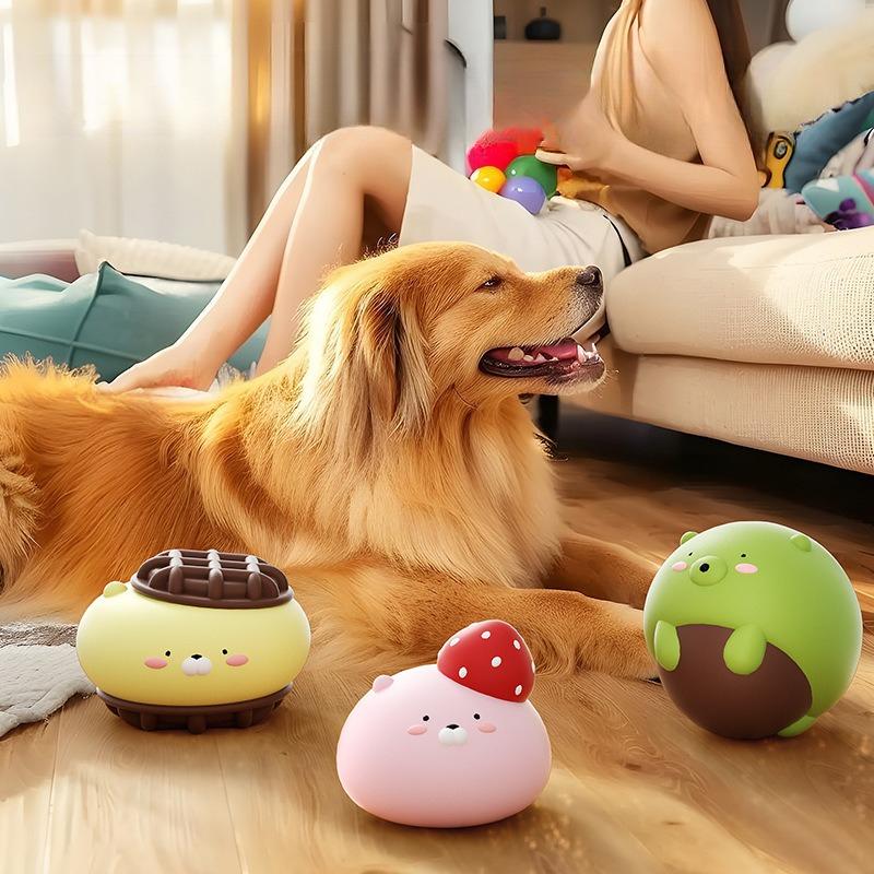 Cute Fruit Shaped Latex Squeaky Dog Toys Natural Soft Teething Chew Toy for Puppies Small Medium Dogs Relieve Boredom