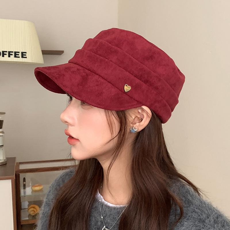 Ретро Универсальный Шерстяной Берет Подчеркивающий Лицо Утиный Язычок Восьмиугольная Шляпа Детская Теплая Ветрозащитная Шляпа Газетчика