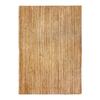 Living Room Rug In Hand-braided Jute with Natural Lines Pattern 120x170