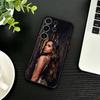 F-Fashion Чехол для мобильного телефона Becky G для Samsung S26, S25, S24, S23, S22, S21, S20, S30, Ultra, Plus, Fe, Note, 5G Черный Чехол