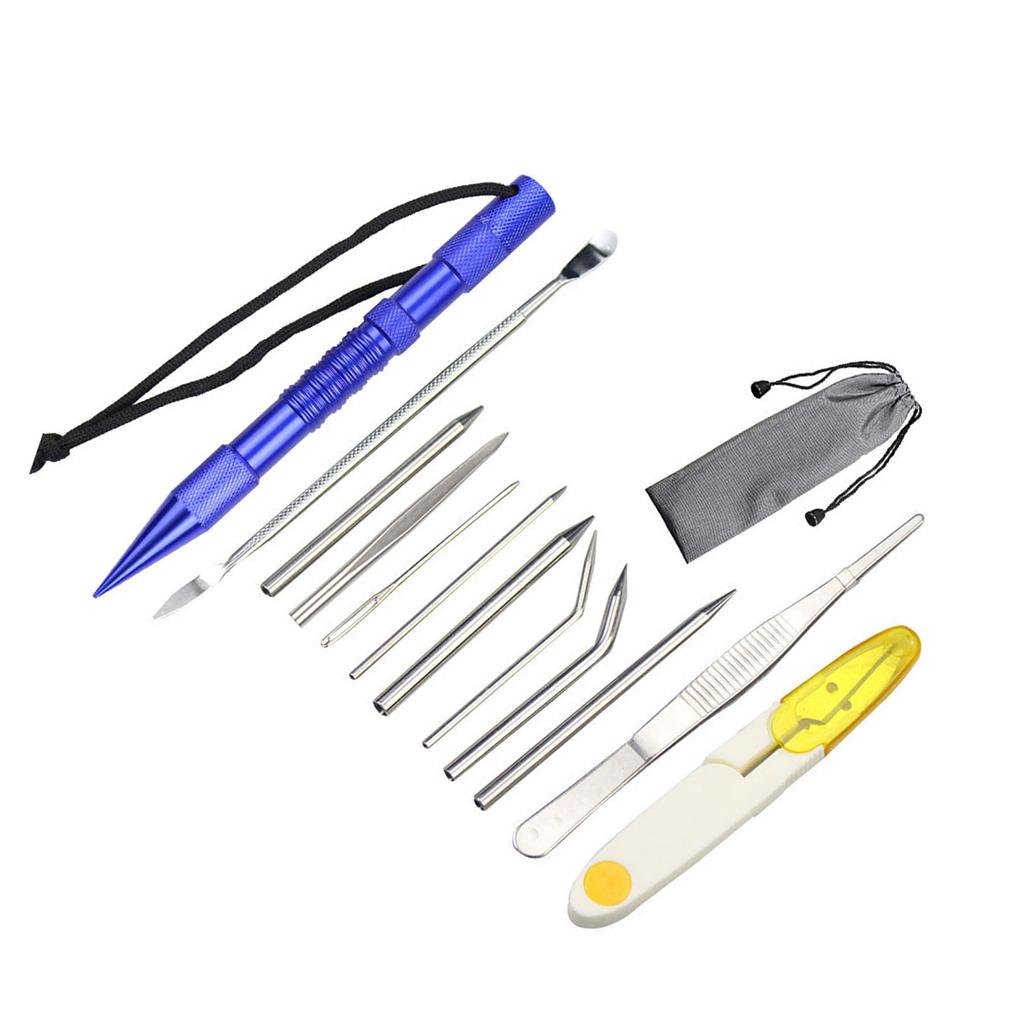 Набор инструментов для вязки узлов из нержавеющей стали, иглы для шнуровки паракорда, мастер по рукоделию для изделий из кожи и паракорда