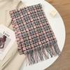 Luxury Plaid Designer Women Scarf Imitation Cashmere Shawl Winter Thick Warm Neckerchief Foulard Echarpe Wrap Unisexe