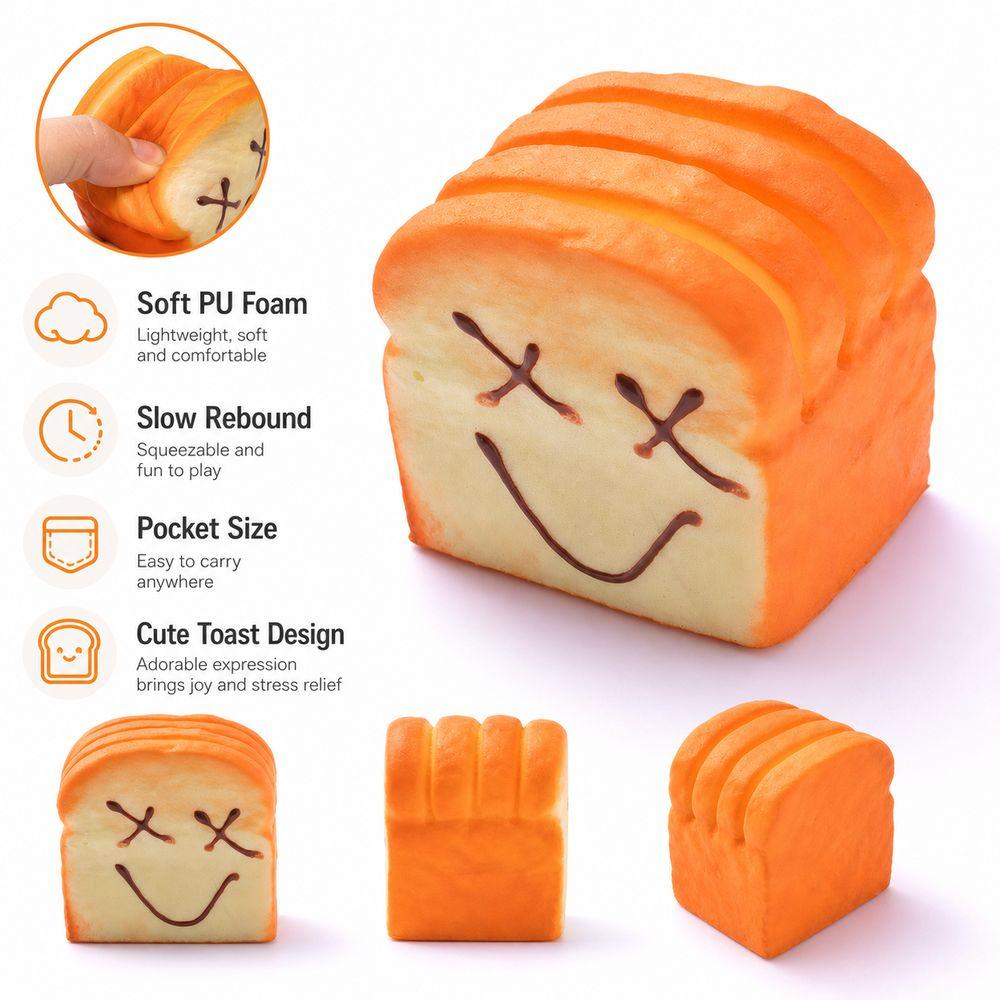 Cartoon Fidget Squeeze Toy Slow Rebound Mochi Squish Foam Toy New Stress Squeeze Toy Gift