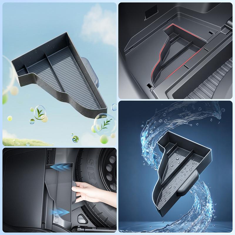 Left Trunk Storage Box For Toyota RAV4 2026-2028 ABS Rear Cargo Side Organizer Tray Car Interior Accessories
