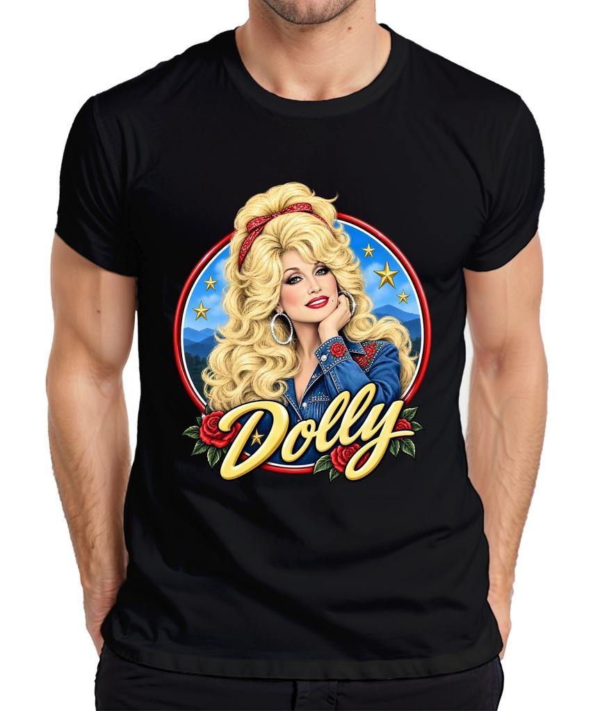 Dolly Parton Country Music Singer Legend Western Tennessee Men's T-Shirt-