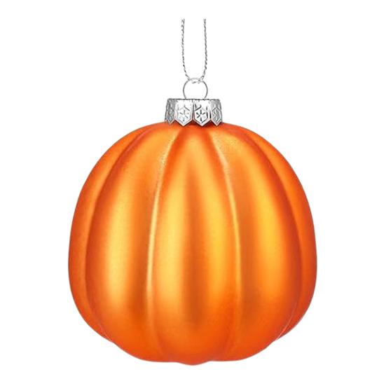 24 Pcs Pumpkin Hanging Ball Halloween Jack-O-Lantern Hanging Ornament Shatterproof Festive Decorative Ball for Christmas Tree Home Party Decor