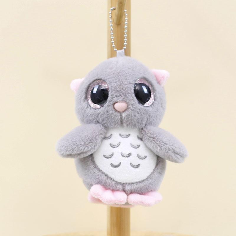 Adorable Plush Owl Keychain Cute Cartoon Bag Pendant Soft Toy Stuffed Animal
