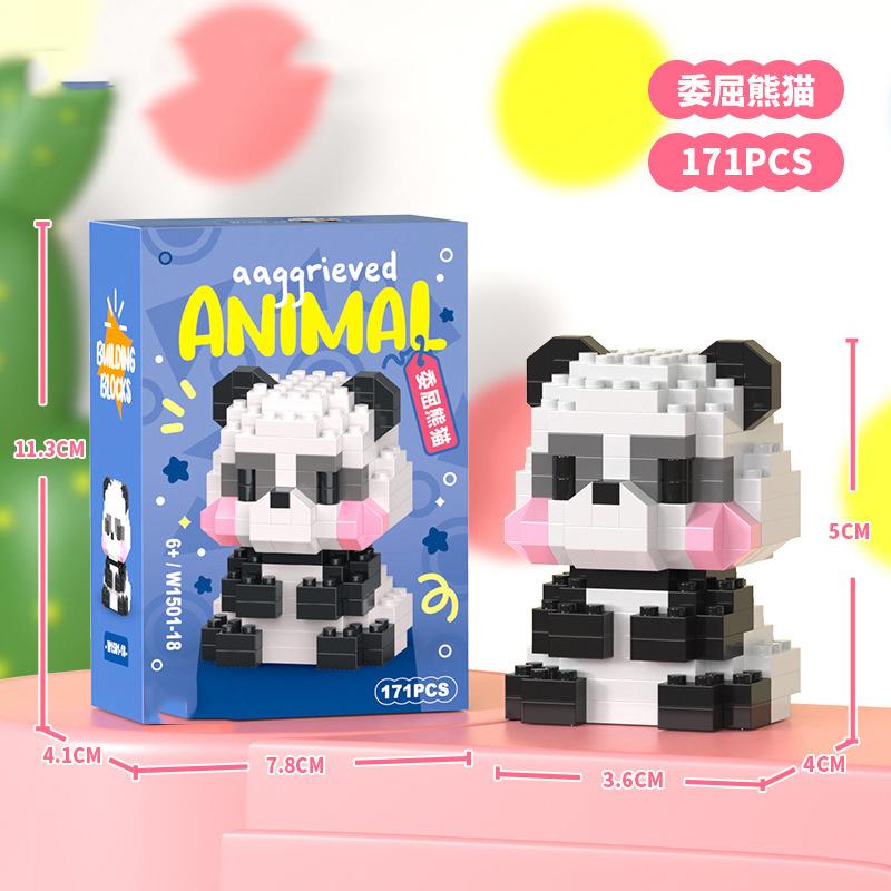 Animal Cat Bricks Constructor Set Micro Building Blocks Children Toy Adult Particle Building Block Dog Mini Toys Home Decoration