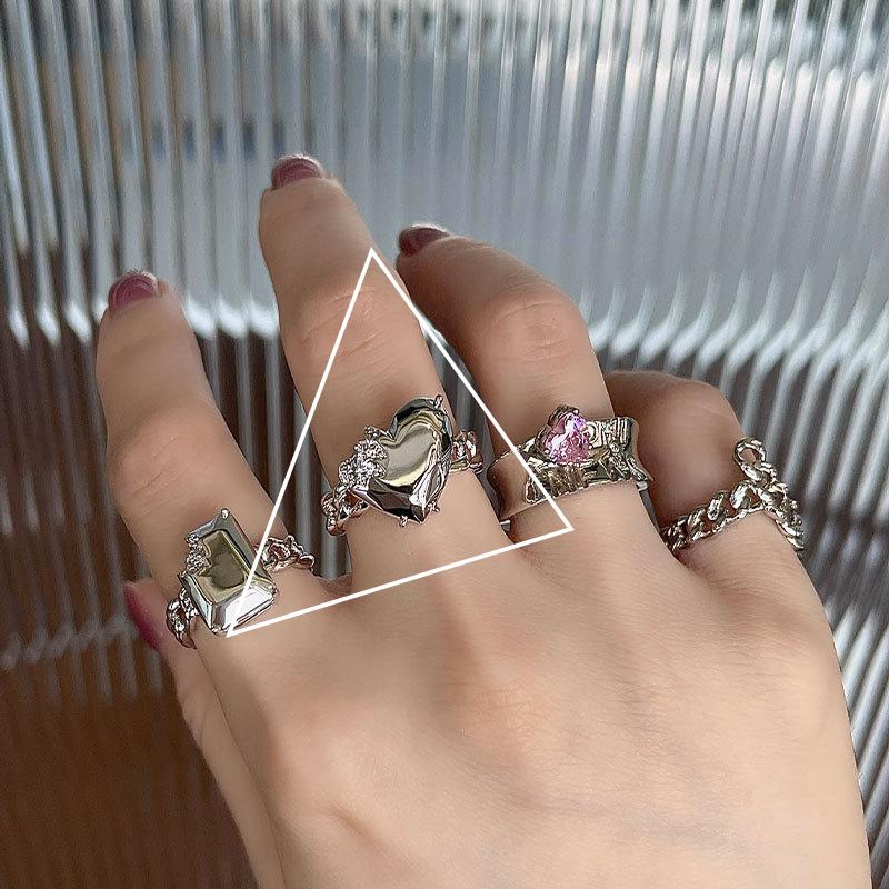 VENTFILLE 925 Sterling Silver Pearls Beading Double Layer Ring for Women Girl Gift Luck Simple Retro Jewelry Dropshipping