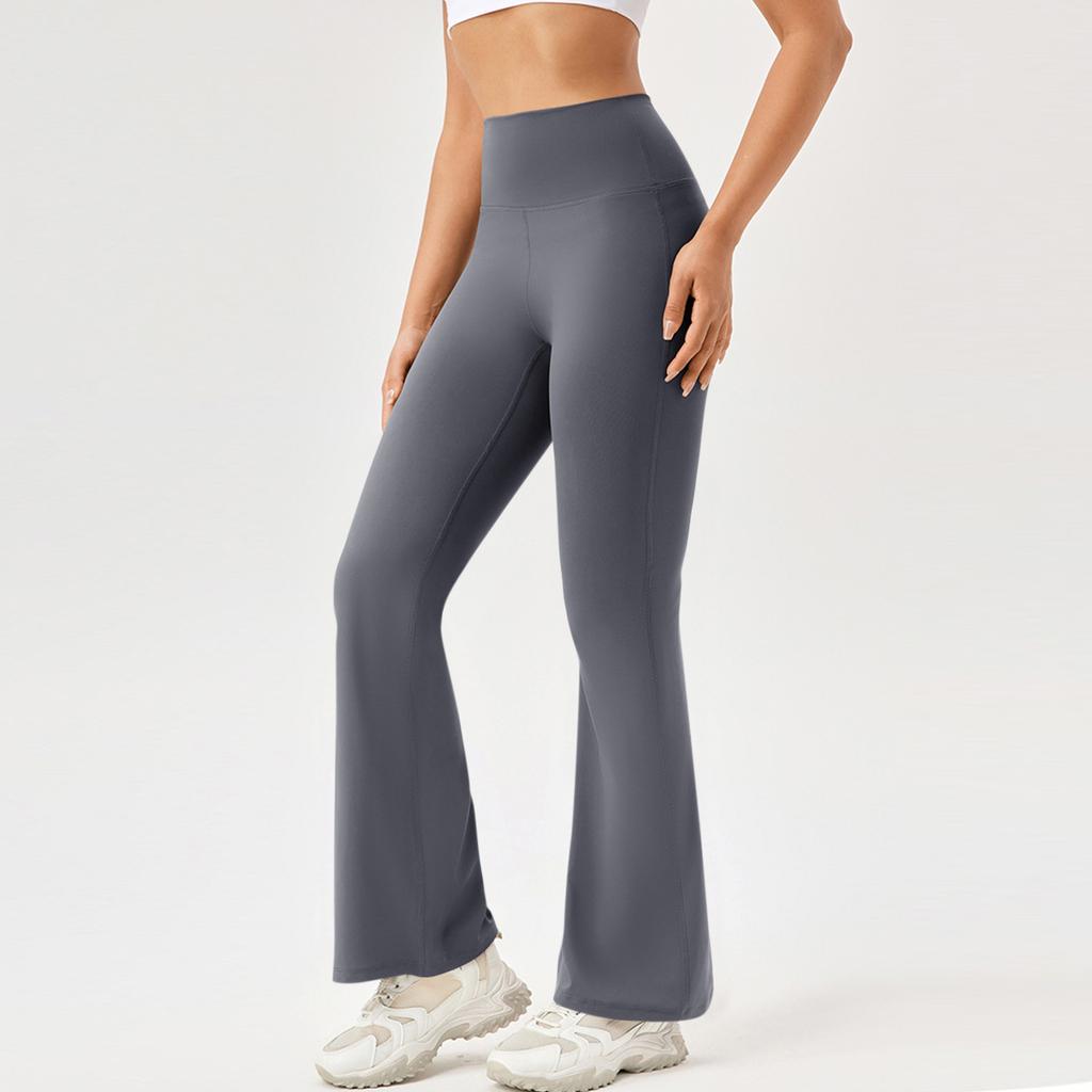 Женские штаны для бега, фитнеса, спорта, спортивные штаны, без карманов, микро-расклешенный жилет для йоги