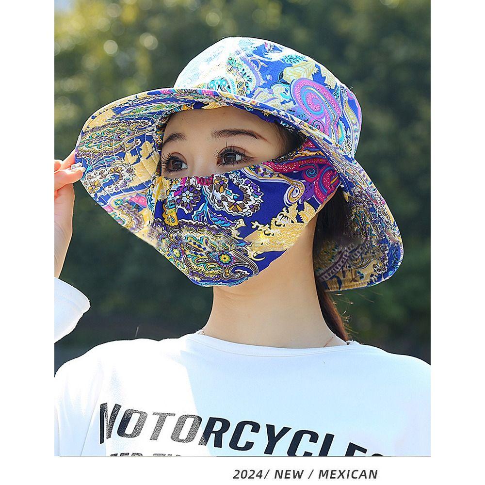 Wide Brim Sunscreen Cap Anti-uv Tea Picking Cap Cycling Headwear Fisherman Hat  Agricultural Work