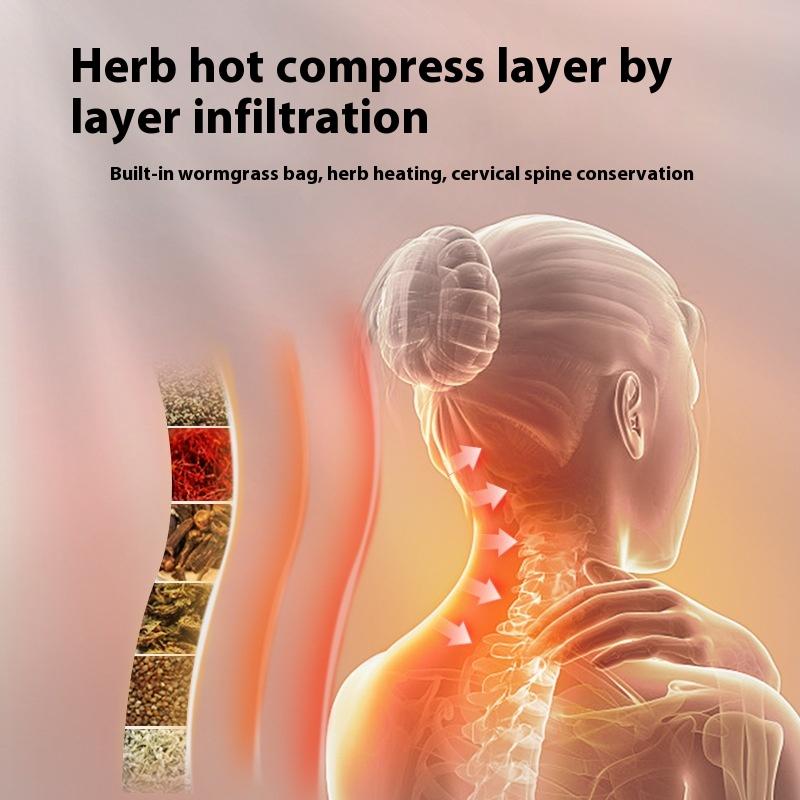 Популярная полынная подушка-компресс для шеи, улучшенная версия, для нагревания и цилиндрической защиты шейного отдела позвоночника и помощи сну