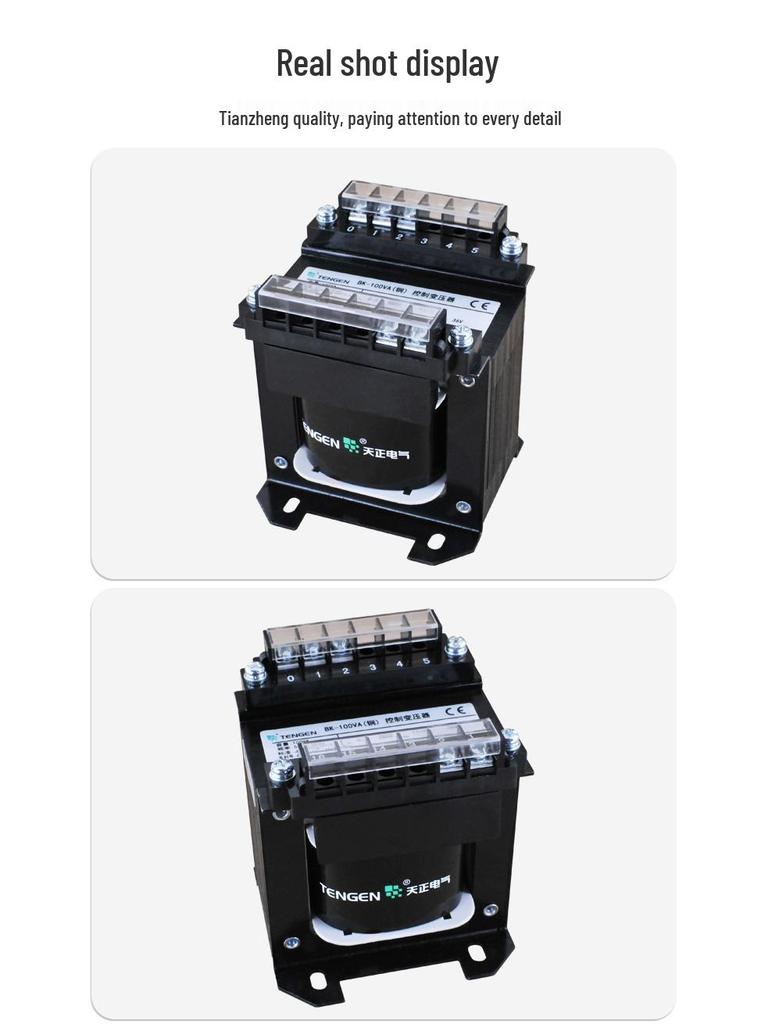 BK-100W 100VA All-Copper Transformer 380/220/110/36/24/12/6V Machine Tool Control