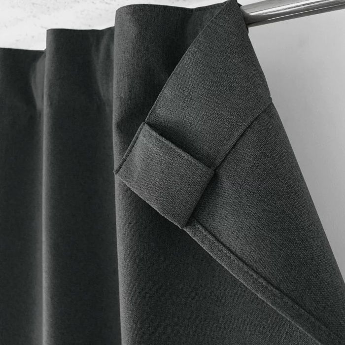 1 Rideau Occultant total 140 x 240 cm Eclipse Gris fonce