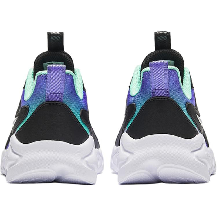 Anta Kids Mesh Comfortable Versatile Breathable Low-Top Running Shoes Kids Sneakers White Black Purple A12435503-6