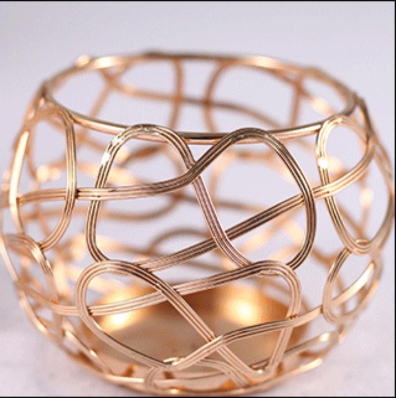 3pcs/set Nordic Style Romantic Candlestick Iron Geometric Candle Holders Home Decoration Metal Craft